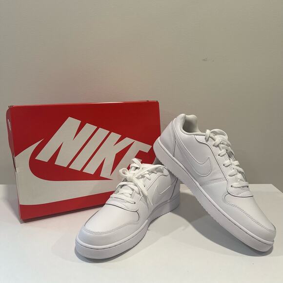NWB Nike Ebernon Low White Size 15